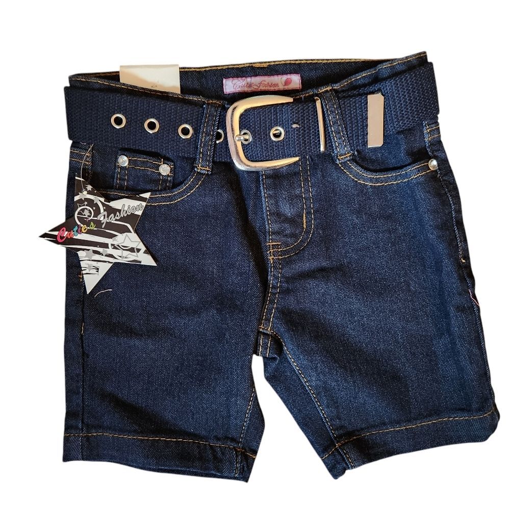 Cutie's Fashion Denim Shorts with Belt Size 4 NWT